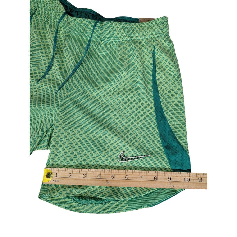 Nike Womens Dri-FIT Soccer Shorts Green Geometric Pattern DV2867-370 XS New - Picture 8 of 8